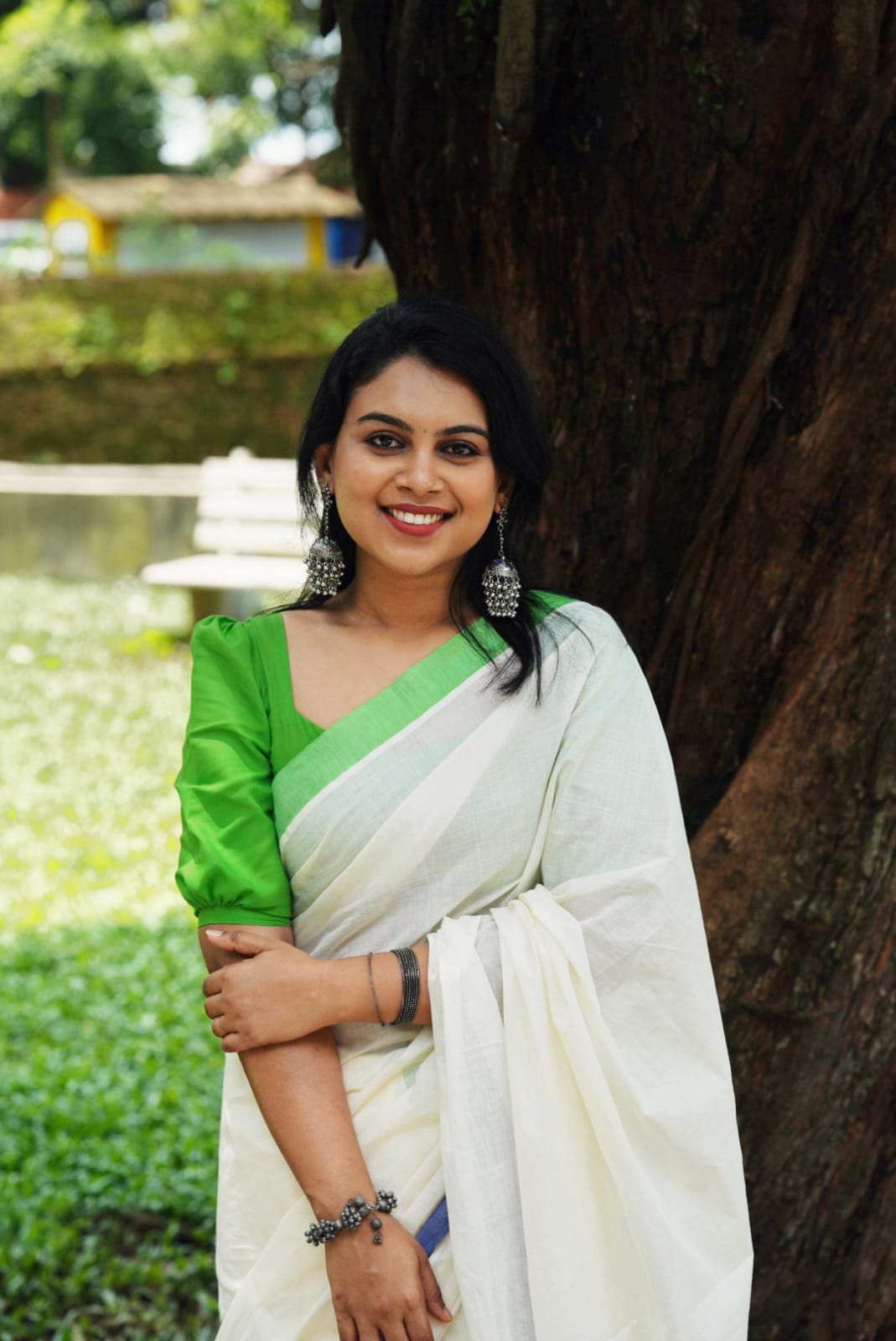 Bhoomi Green Sari