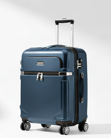 Premium Hard-Shell Trolley Bag with 360° Spinner Wheels – Lightweight Travel Suitcase