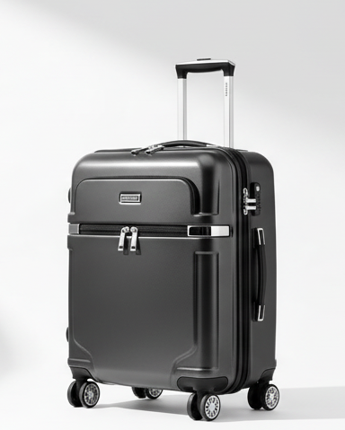 Premium Hard-Shell Trolley Bag with 360° Spinner Wheels – Lightweight Travel Suitcase